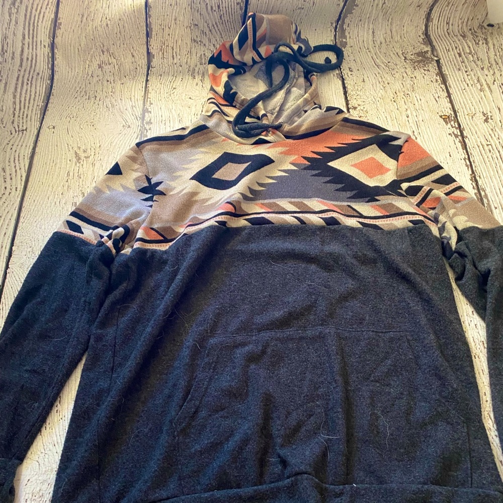 light sweater with hood